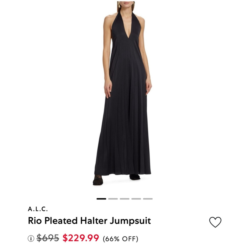 A.L.C. Jumpsuit, Size 00, Black $695 MSRP
